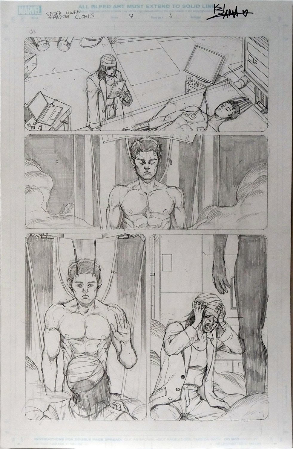 Image of Spider-Gwen: Shadow Clones #4 Page 6 [PENCIL]