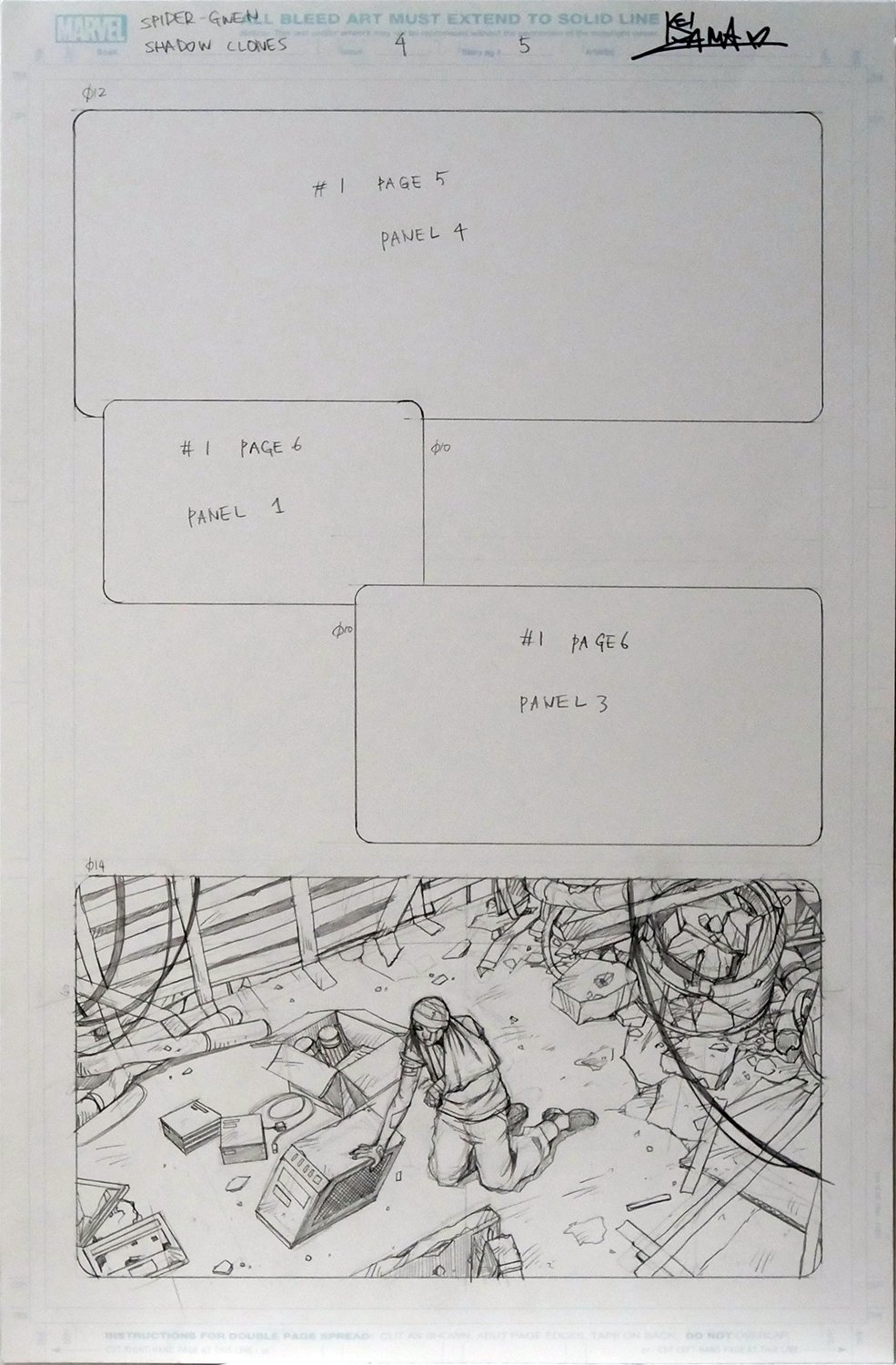 Image of Spider-Gwen: Shadow Clones #4 Page 5 [PENCIL]