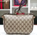 Image of Vtg Gucci Brown Monogram crossbody bag.