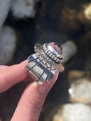 Image 4 of  Fire Opal Nouveau Ring, Size 7.75/8