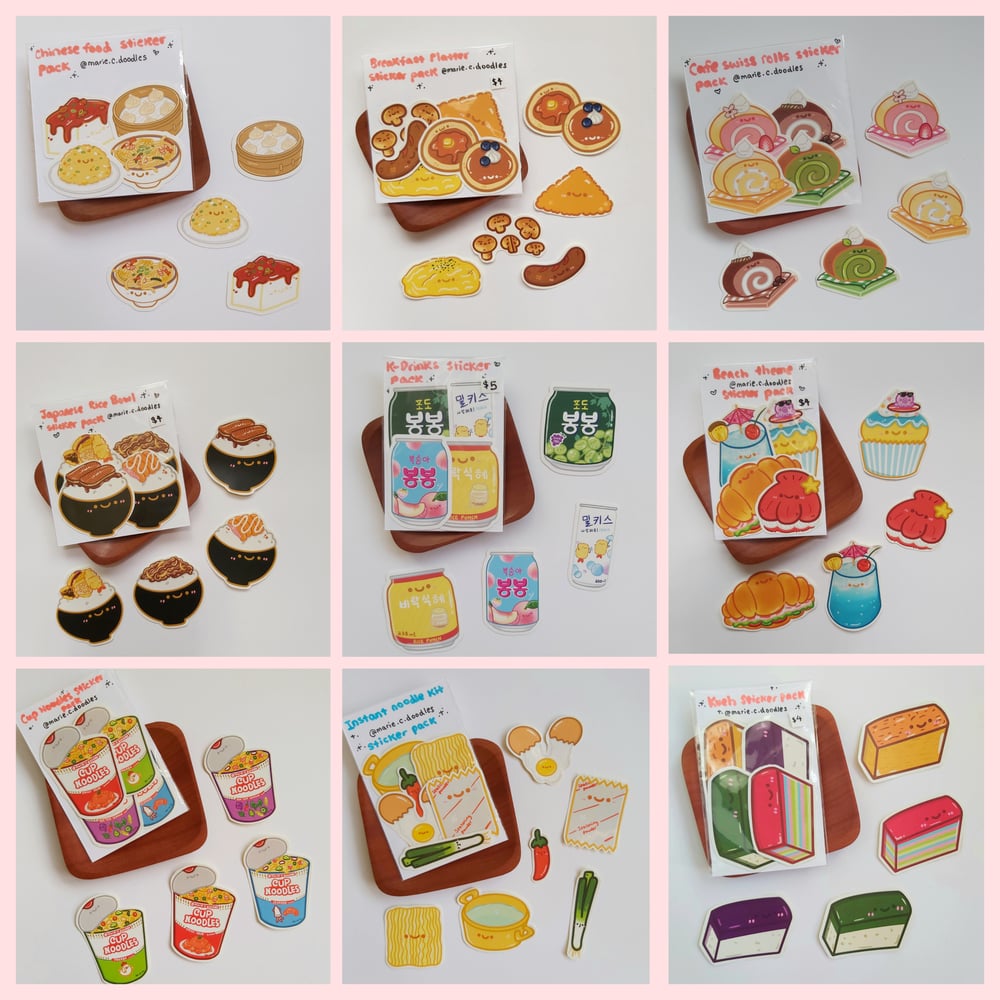 Image of Food design Sticker packs
