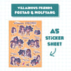 Villainous Friends Foxyao & Wolfyang (MDZS) - Sticker Sheet