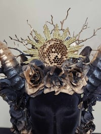 Image 2 of Wasp and Floral Horned Head Piece