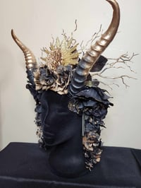Image 3 of Wasp and Floral Horned Head Piece
