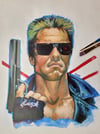 'Terminator' Portrait Painting