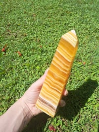 Image 3 of Orange Calcite Statement Tower