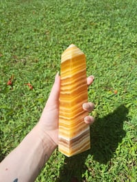 Image 4 of Orange Calcite Statement Tower