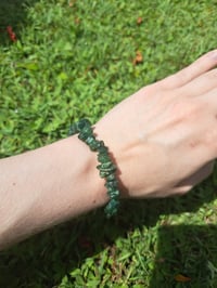 Image 1 of Green Aventurine Chip Bracelets