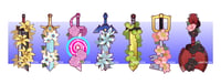 Image 1 of Iconic Swords Holographic Acrylic Pin 