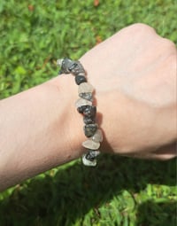 Image 1 of Tourmaline Quartz Chip Bracelet