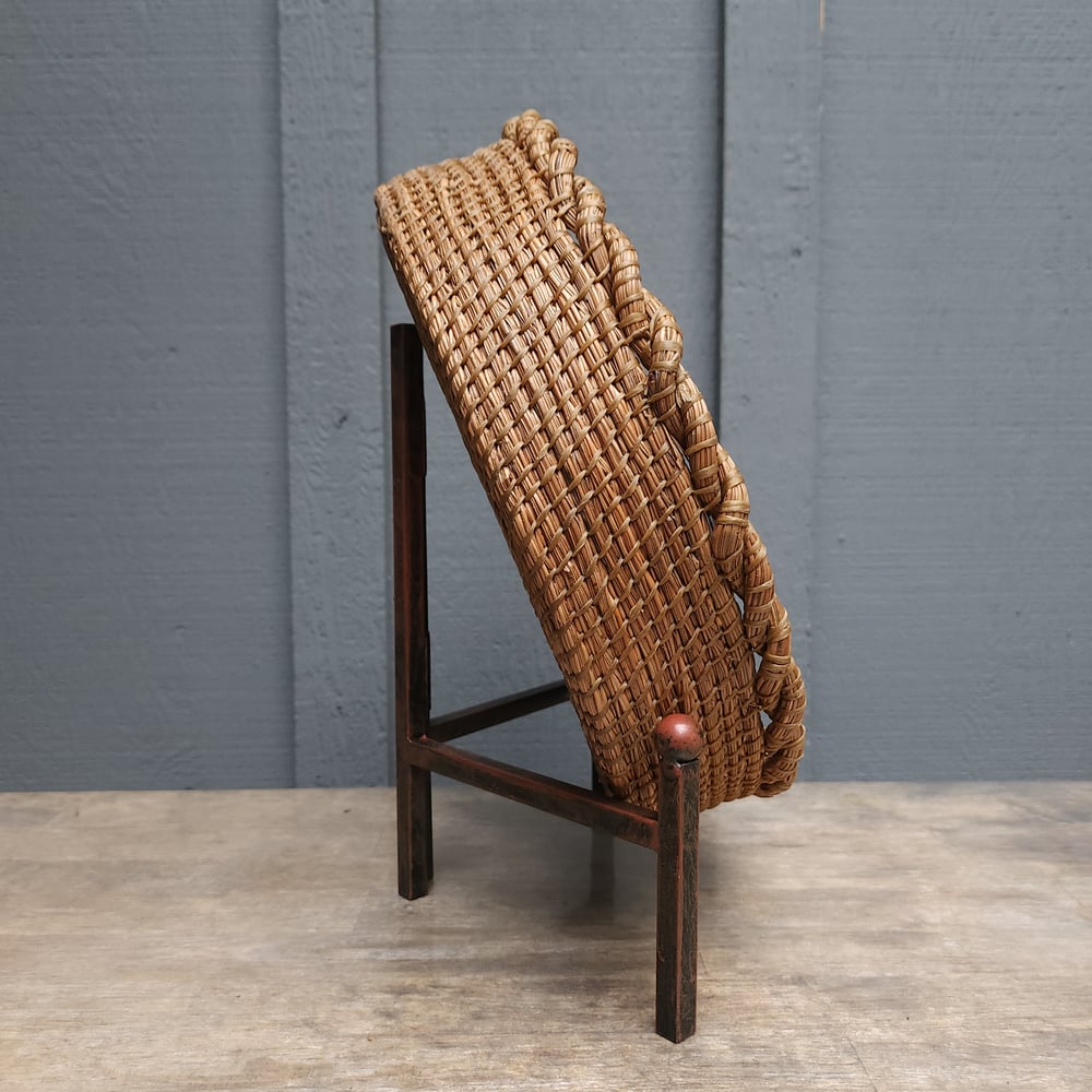 Pine Needle Basket with Braided Edge