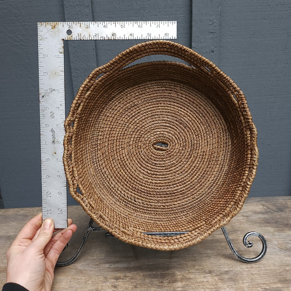 Pine Needle Basket with Handles