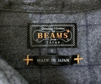 Image 3 of Beams Plus + plaid brushed cotton shirt, made in Japan, size S