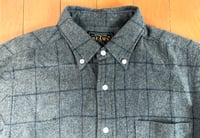 Image 2 of Beams Plus + plaid brushed cotton shirt, made in Japan, size S