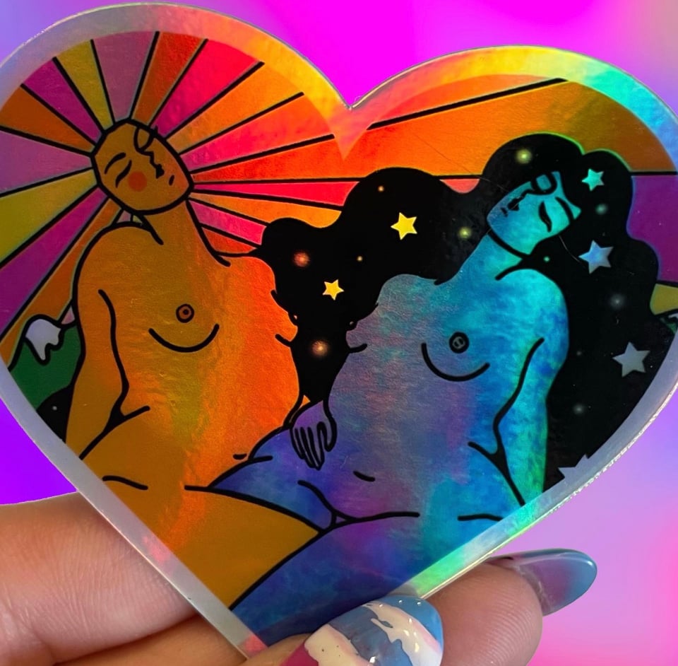 Image of Embody Love Holographic sticker