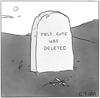 Felt Cute Was Deleted
