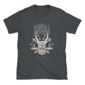 ABSU - CNIHTHAD Ó TANISTRY T-SHIRT - WHITE & GREY VINTAGE PRINT (BLACK - BLUE - DARK HEATHER)