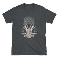 Image 4 of ABSU - CNIHTHAD Ó TANISTRY T-SHIRT - WHITE & GREY VINTAGE PRINT (BLACK - BLUE - DARK HEATHER)