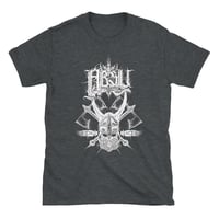 Image 4 of ABSU - CNIHTHAD Ó TANISTRY T-SHIRT (BLACK - BLUE - DARK HEATHER)
