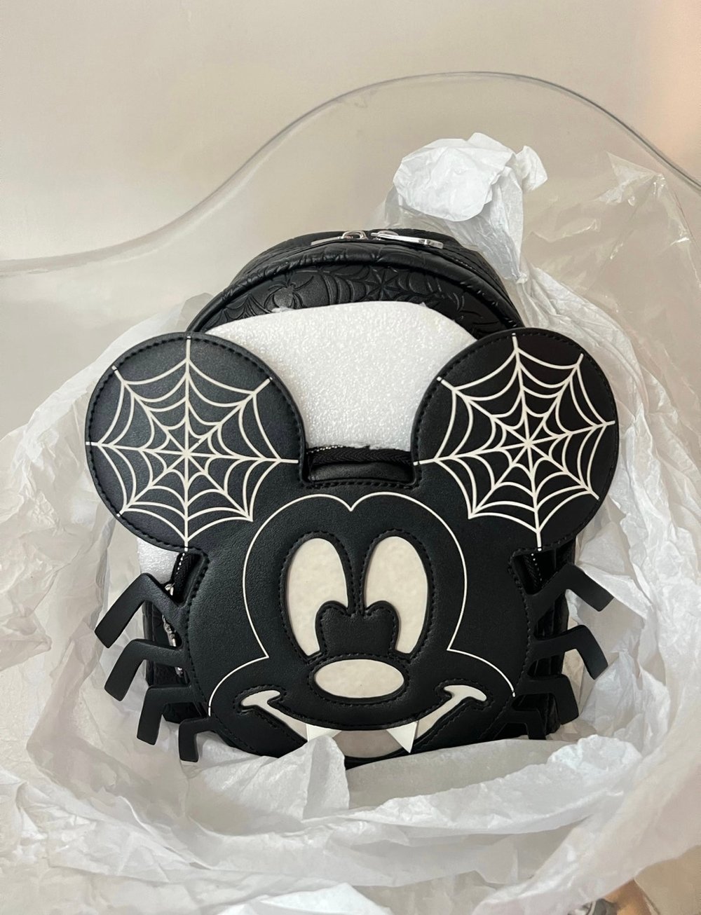 Image of Mickey Spider 🕷️ Loungefly Glow In The Dark Backpack