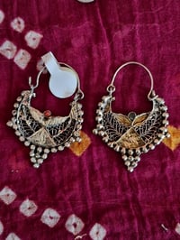 Image 7 of Vintage Kuchi Silver Angel Earrings - (TS010)