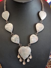 Image 9 of Vintage Turcoman Gold Wash Silver Necklace- (TS016)