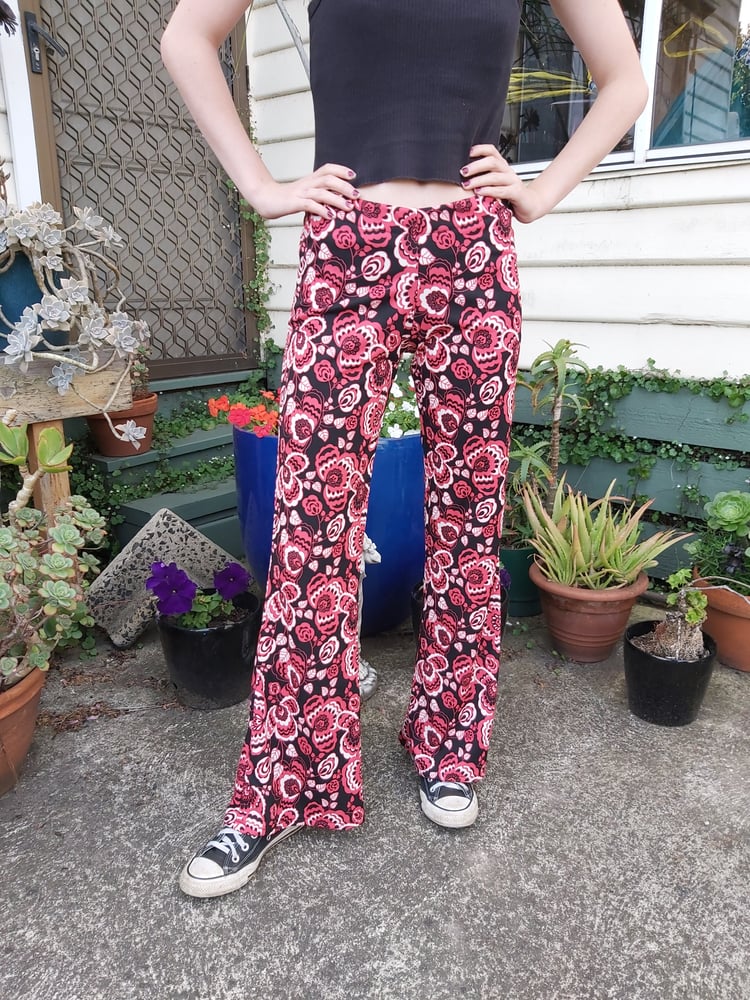 Image of KAT Pants - red floral