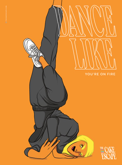 Image of Poster – Dance Like you're on fire