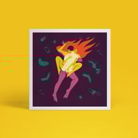 Image 1 of 'On Fire' Square Giclée Print 