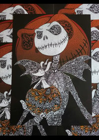 Image 1 of The Nightmare Before Christmas pin and print combo