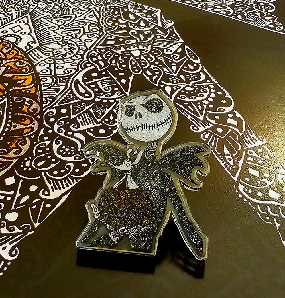 The Nightmare Before Christmas pin and print combo