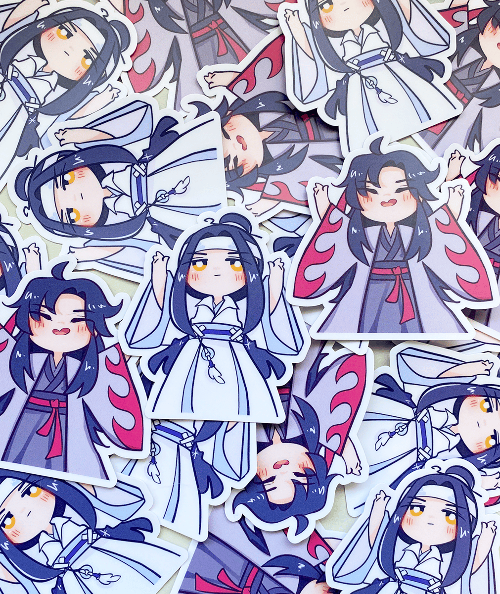 Wangxian Sticker Set (MDZS) Matte Die Cut Sticker chaotixcanvas