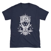 Image 3 of ABSU - CNIHTHAD Ó TANISTRY T-SHIRT (BLACK - BLUE - DARK HEATHER)