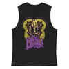 ABSU - LIBER CORDIS CINCTI SERPENTE (PURPLE & YELLOW PRINT) MUSCLE SHIRT