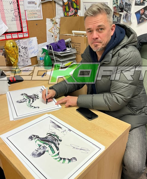 Image of SIMON DONNELLY CELTIC FC (SIGNED PRINTS)
