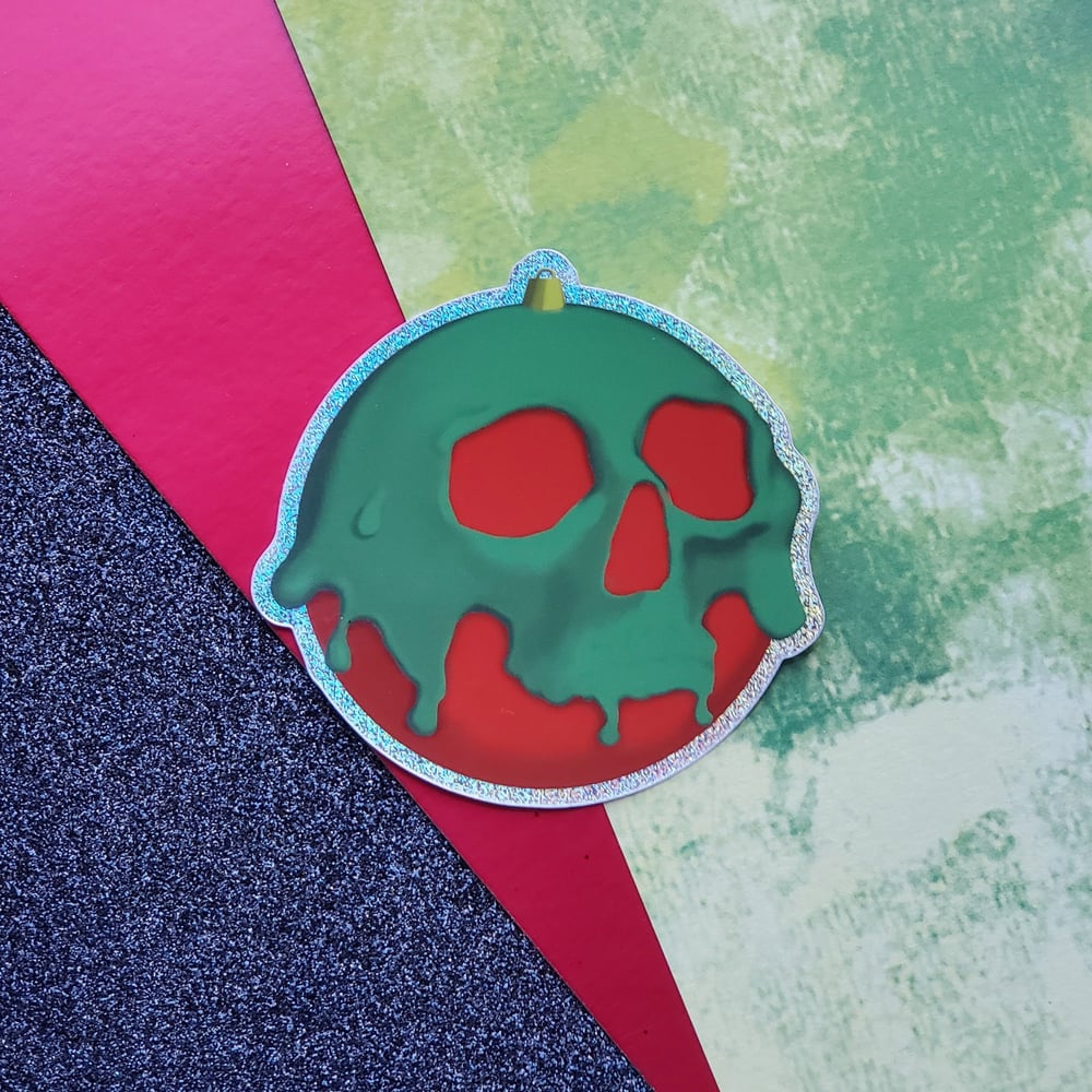 Image of Skull Ornament Sticker