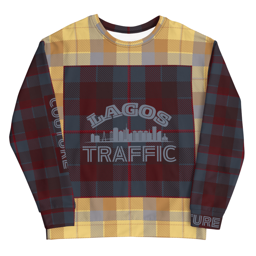 LAGOS TRAFFIC COUTURE TARTAN SWEATSHIRT (FUSION)