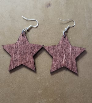 Checkered Star Earrings