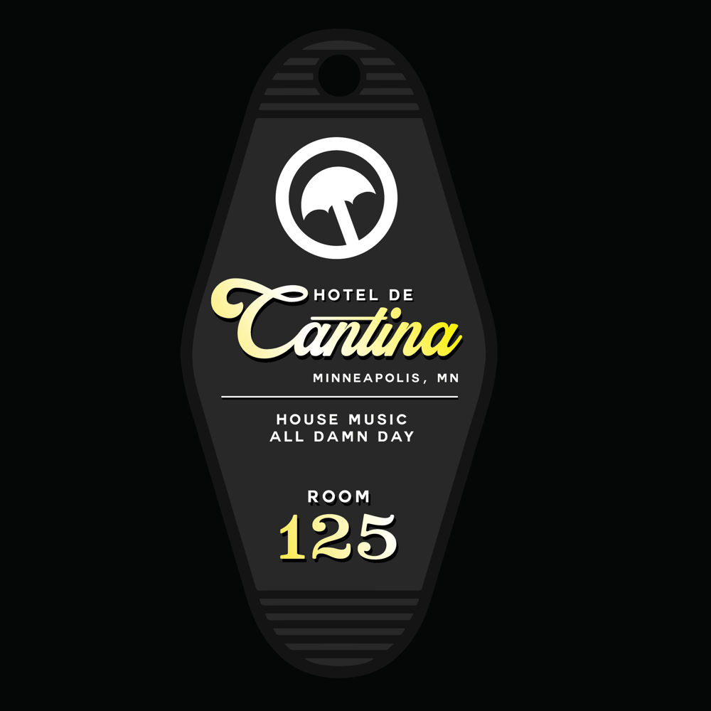 Cantina Vintage Hotel Keychain - Room 125