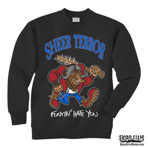 Image of SHEER TERROR "Ox Blüd Fuckin' Hates You" Crewneck Sweatshirt