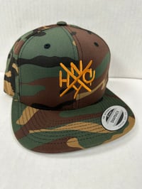 ORIGINAL NYHC New York Hardcore Snapback Hat MULTICAM TROPIC & ORANGE