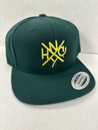 ORIGINAL NYHC New York Hardcore SnapBack Hat Yellow on Green