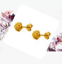 Image 4 of Rose Stud Earrings