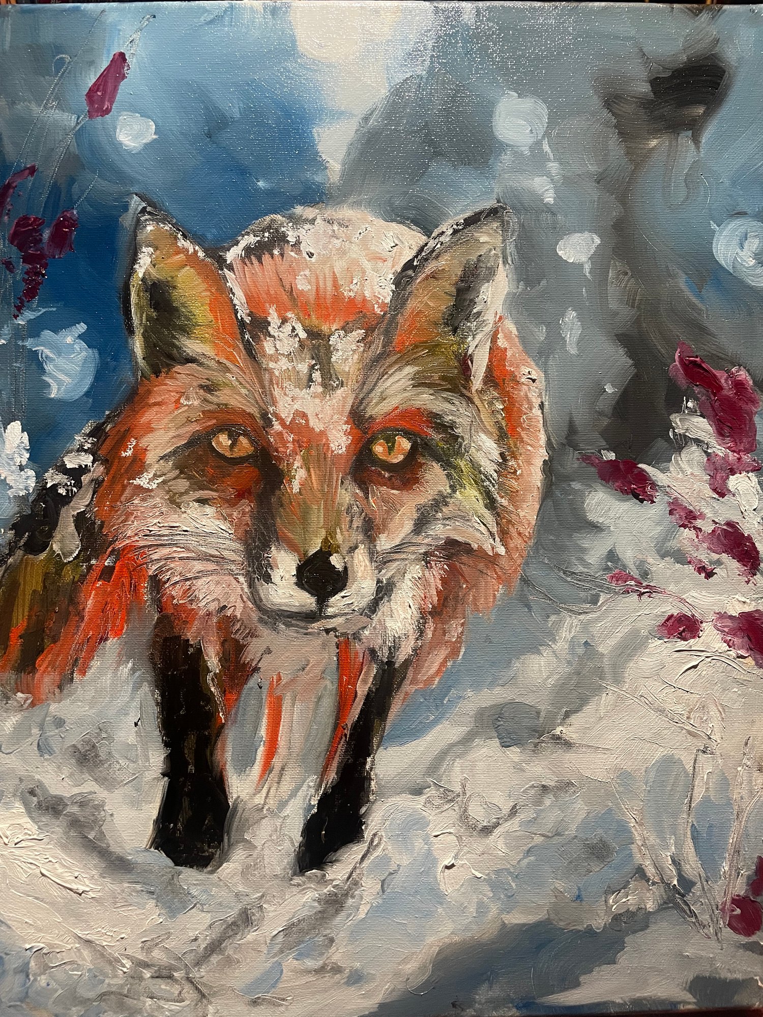 Painting - Winter Fox 