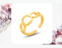 Image 3 of Gold Geometric Hollow Out  Ring