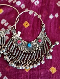 Image 2 of Tribal Kuchi Earrings - (TJ004)