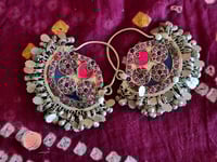 Image 3 of Tribal Kuchi Earrings - (TJ008)