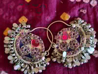 Image 2 of Tribal Kuchi Earrings - (TJ008)