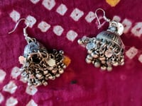 Image 4 of Tribal Kuchi Bell Earrings - (TJ009)