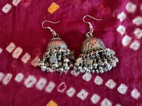 Image 1 of Tribal Kuchi Bell Earrings - (TJ009)